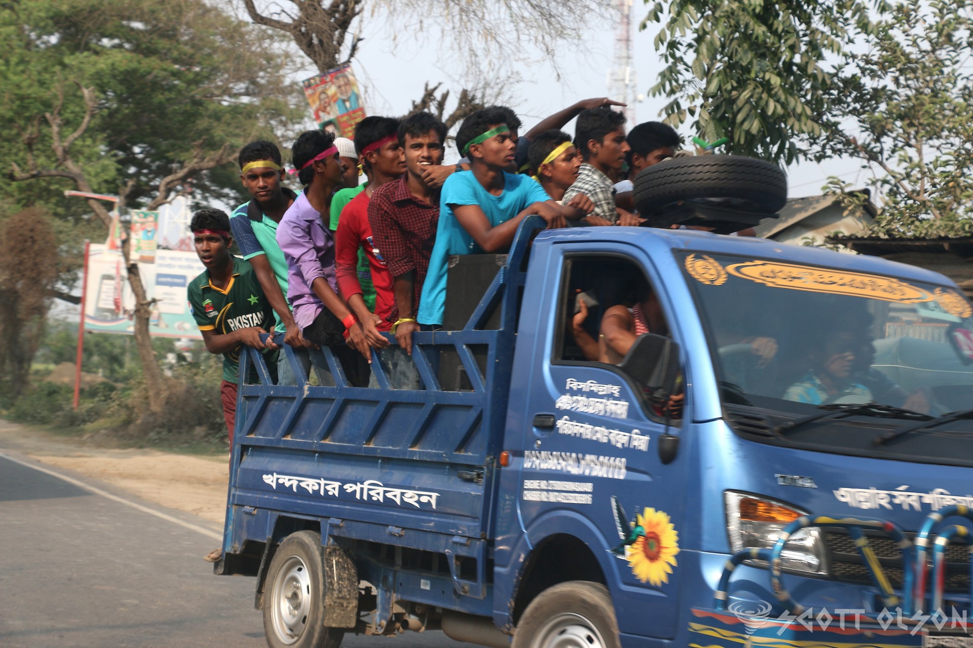 guys-on-truck-bangladesh-political-rally